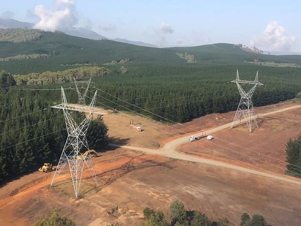 HumeLink project. New high voltage transmission towers will need to be built for 360km as part of the  $3.3 billion HumeLink project to connect the power supplied by the renewable Snowy Hydro 2 project. Source: Supplied