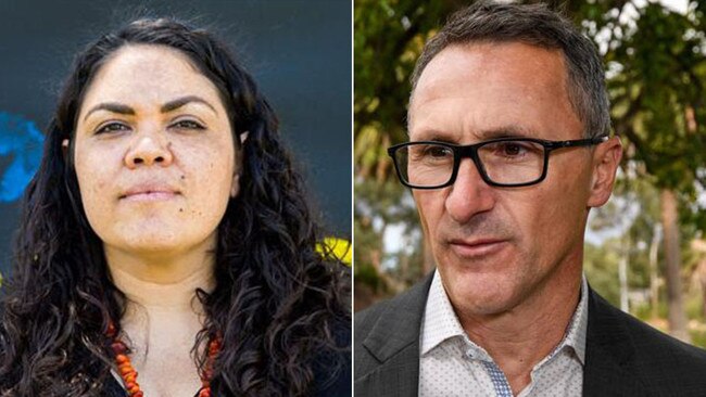 Coalition candidate for the seat of Lingiari, Jacinta Price, left, says Greens leader, Richard Di ­Natale, right, is the “epitome of racism and sexism”.