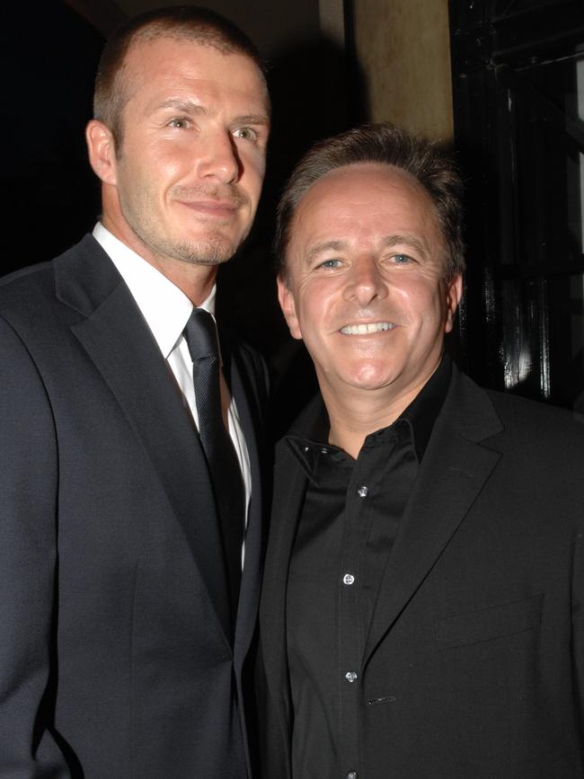 Walsh with UK soccer star David Beckham.