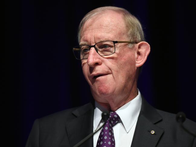 AMP Limited Chairman David Murray is seen ahead of the AMP Annual General Meeting in Sydney, Thursday, May 2, 2019. (AAP Image/Joel Carrett) NO ARCHIVING