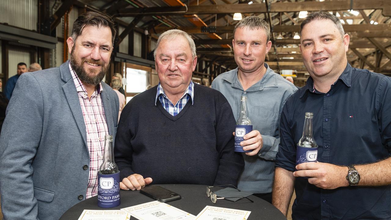 At the slot holder draw luncheon are (from left) Matt Rutkowski, Kevin Kemp, Mark Sharpley and Dale Maguire for Mort and Co King of the Mountain at The Goods Shed, Friday, October 7, 2022. Picture: Kevin Farmer