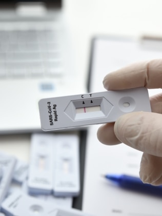Tensions are mounting over a serious shortage of rapid antigen tests across the country as turn around times for PCR test results blow out. Picture: Getty Images