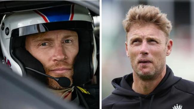 Freddy Flintoff before his accident and now. Photo: AFP