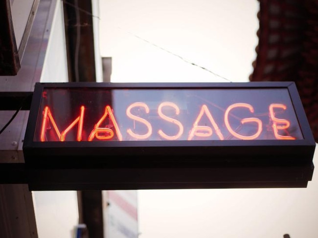 massage sign I wish I'd ignored