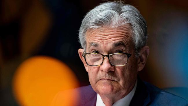 Federal Reserve chair Jerome Powell. Picture: Al Drago / POOL / AFP