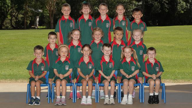 My First Year. Nambour Christian College Prep B – Andreas L, Audrey M, Elisabeth A, Thomas K, Ariella C, Xander B, Ronan T, Lux G, Cora L, Andre D, Chloe L, ack M, Peyton F, Julian B, Jessica C, Barnabas B with Mrs Buchanan-Jeffs and Mrs Thornton. Picture: Contributed