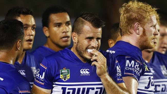 Josh Reynolds looks on after a Raiders try. Picture. Phil Hillyard