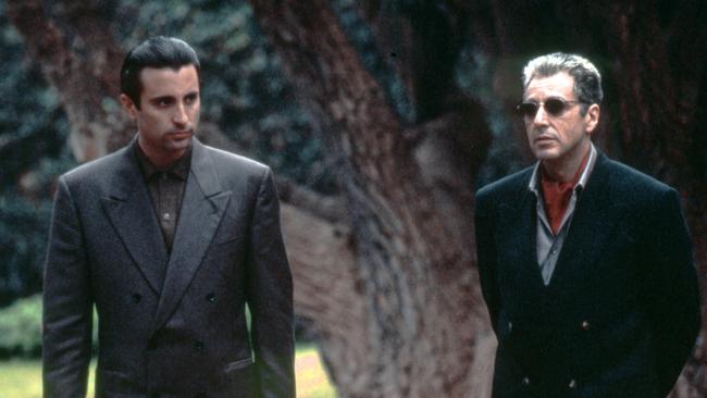 Andy Garcia and Al Pacino in The Godfather: Part III. Picture: Paramount Pictures.