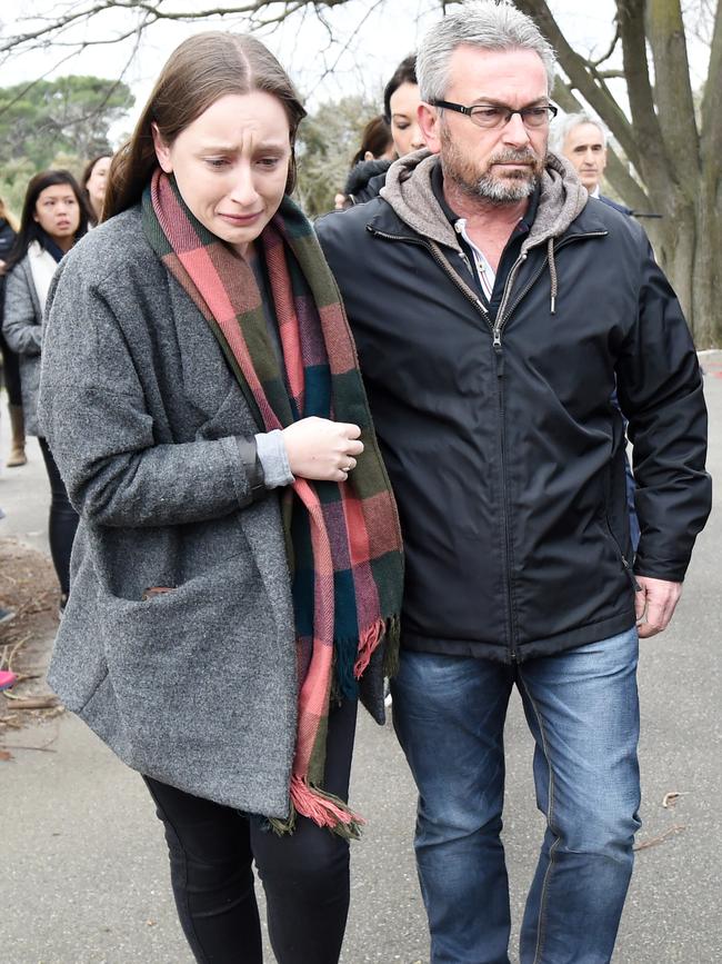 Borce with daughter Sarah in 2016. Picture: AAP Image/Tracey Nearmy