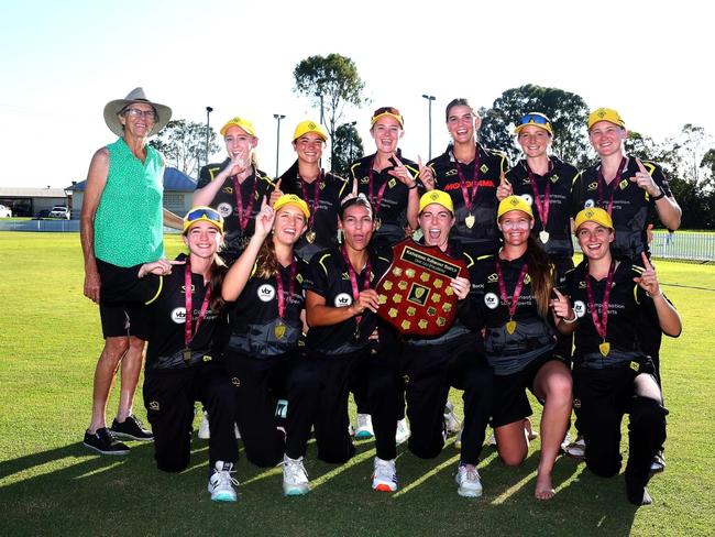 The 2024/25 Katherine Raymont One Day Shield champions, Western Suburbs. Picture: Queensland Premier Cricket.