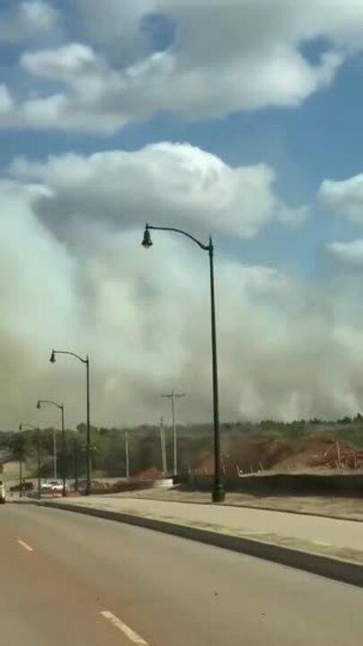 Huge Smoke Plumes Waft from Newly Sparked Fire in Edmond