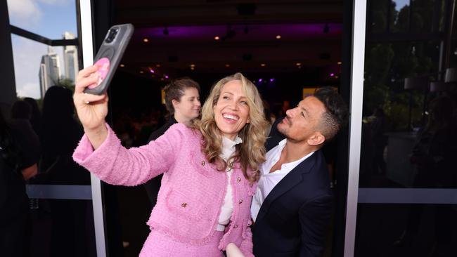 Emily Jade O'Keeffe and Peter Andre at the Gold Coast Film Festival Women in Film Lunch for Gold Coast at Large. Picture, Portia Large.