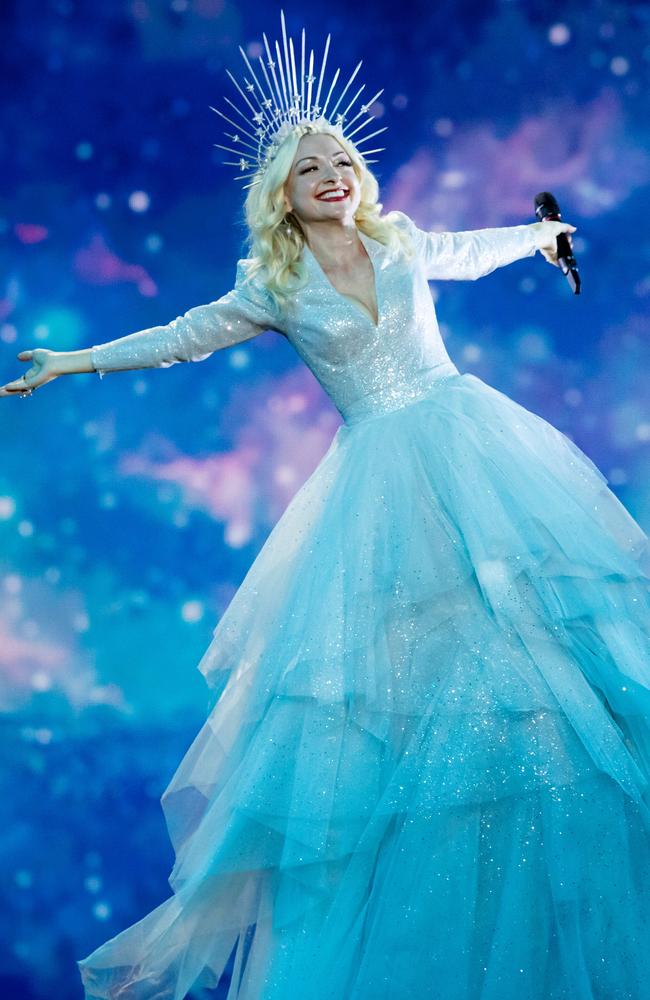 Australian singer Kate Miller-Heidke has dazzled at Eurovision, being held in Tel Aviv, Israel, this year. Picture: Getty Images