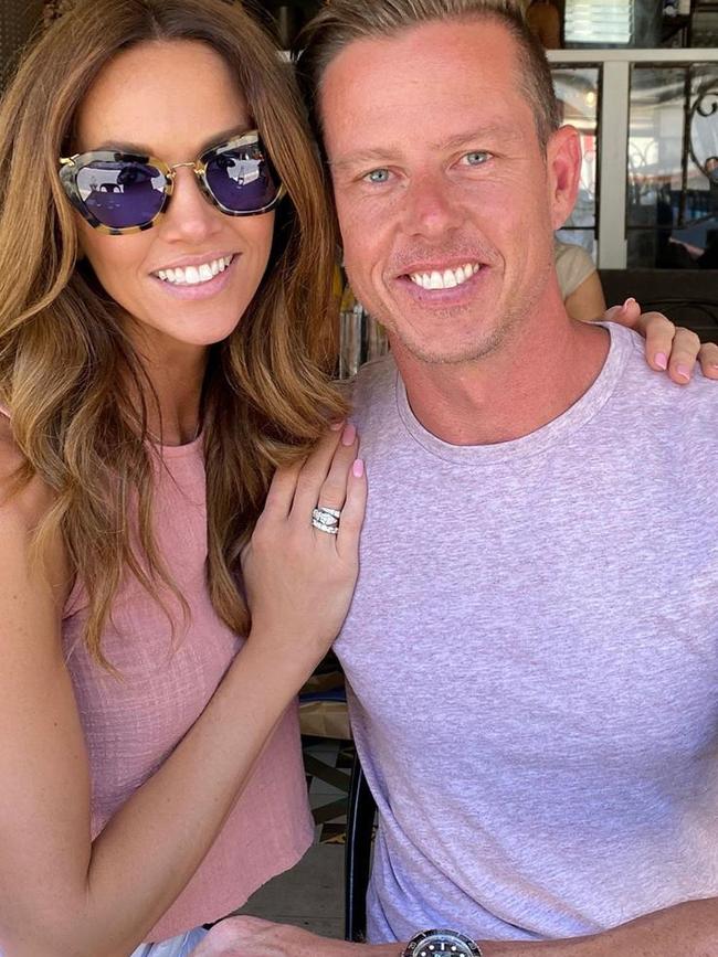 Kyly Clarke briefly dated V8 supercars driver James Courtney after her split from Michael.