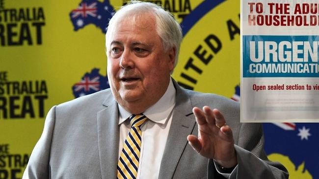 It is time anti-vaxxers like Clive Palmer are opreferenced below Labor by the Coalition.