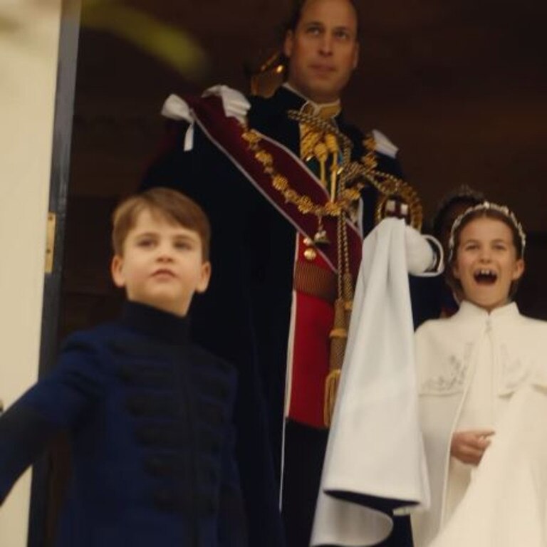 The Wales family sets off for the coronation, greeted by crowds and an excellent content creator. Picture: Instagram