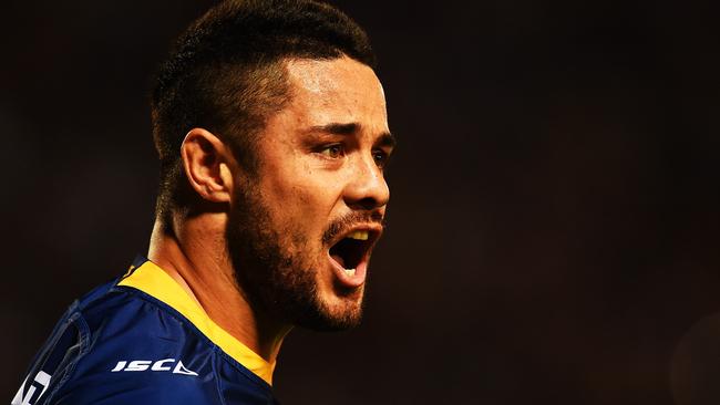 Jarryd Hayne is being questioned by police at Ryde police station. Picture: Zak Simmonds