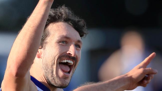 Lewis Beers kicked the final goal of the game. Picture: Mark Wilson