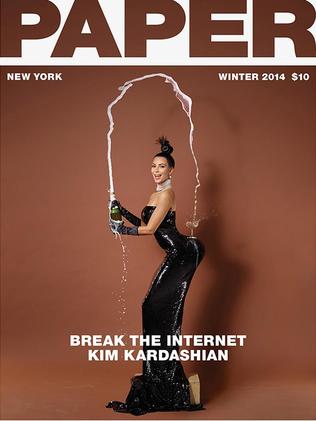 Kim Kardashian on the cover of Paper Magazine, Winter 2014 Issue. Picture: Paper Magazine