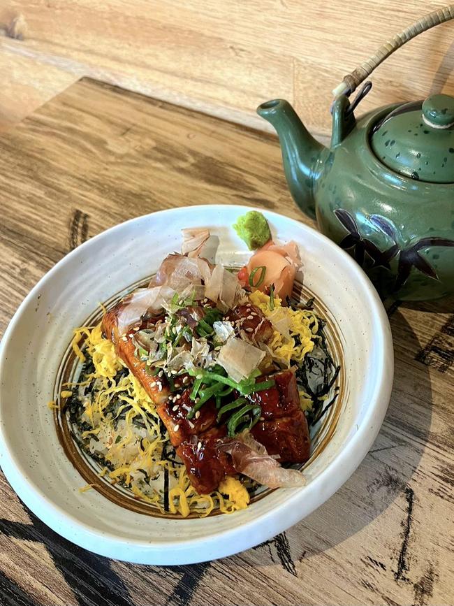 Unagi chazuke (eel rice bowl with dashi soup) at The Donburi House, Adelaide.