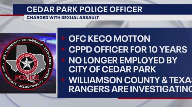 Cedar Park police officer arrested for sexual assault, police say ...