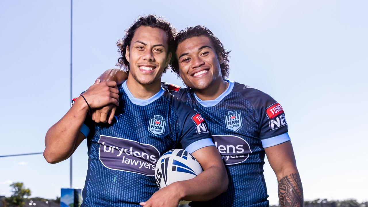 NSW Origin stars Jarome Luai and Brian To'o. Picture: Luke Marsden