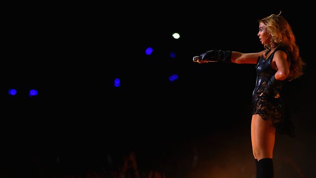 NEW ORLEANS, LA - FEBRUARY 03: Singer Beyonce performs during the Pepsi Super Bowl XLVII Halftime Show at the Mercedes-Benz Superdome on February 3, 2013 in New Orleans, Louisiana.   Al Bello/Getty Images/AFP== FOR NEWSPAPERS, INTERNET, TELCOS & TELEVISION USE ONLY ==