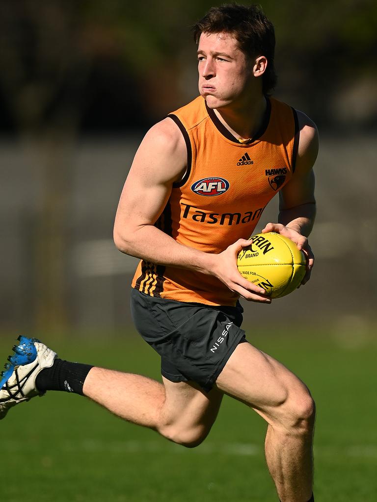 Josh Ward could grab a spot for Hawthorn on Sunday. Picture: Quinn Rooney/Getty Images