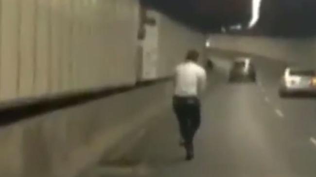 This Crows Nest man was fined $71 for riding a child’s scooter through the Cross City Tunnel.