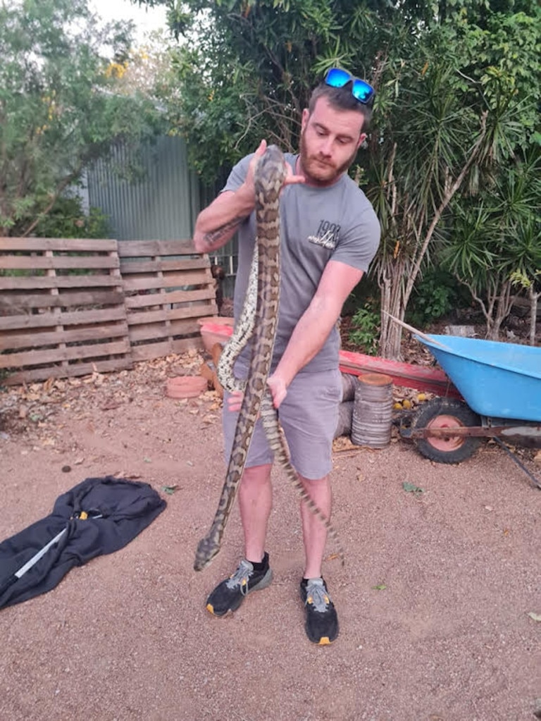 Townsville snake catcher James Bindoff. Picture: Supplied