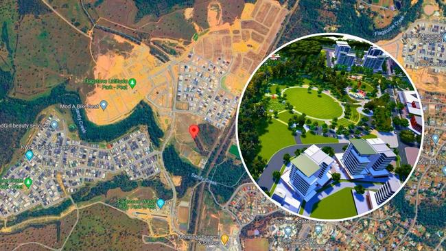 Brisbane Catholic Education has called for expressions of interest to build a $55 million college in Logan. Picture: Google and BCE
