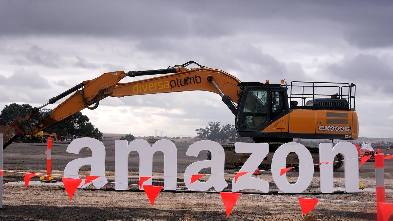 The French privacy watchdog fined Amazon’s French warehouse business €32m in January for an “excessively intrusive system” which monitored worker performance and activity. Amazon says it is appealing the “factually incorrect” Judgement. Picture: NewsWire / Luis Enrique Ascui