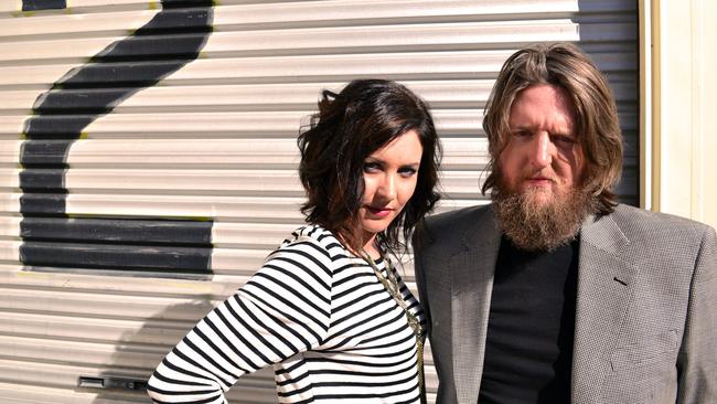 Tristan Goodall, right, with Audreys bandmate Taasha Coates.