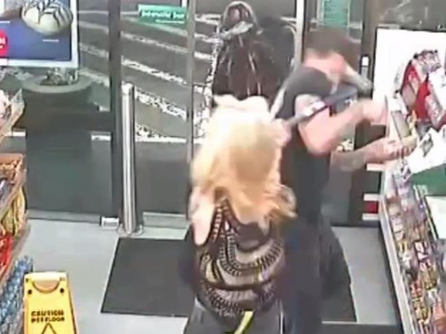 On January 7th last year Evie Amati entered a 7-Eleven in Enmore carrying an axe and attacked two people. Supplied