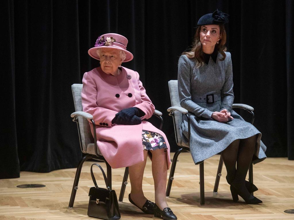 The two made their first royal joint appearance together. Picture: AFP