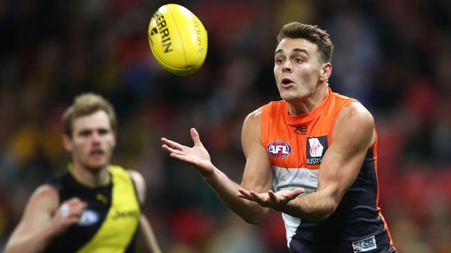 Despite his partner’s struggles, Langdon has been among the best rookies in the game for GWS. Picture: Getty Images