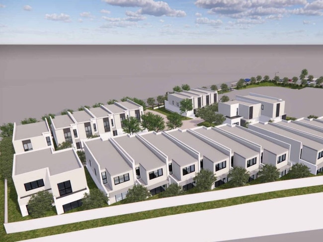 Artist impression of a proposed 24-home housing development for Surrey Farm Dr, Golden Grove. Picture: Supplied