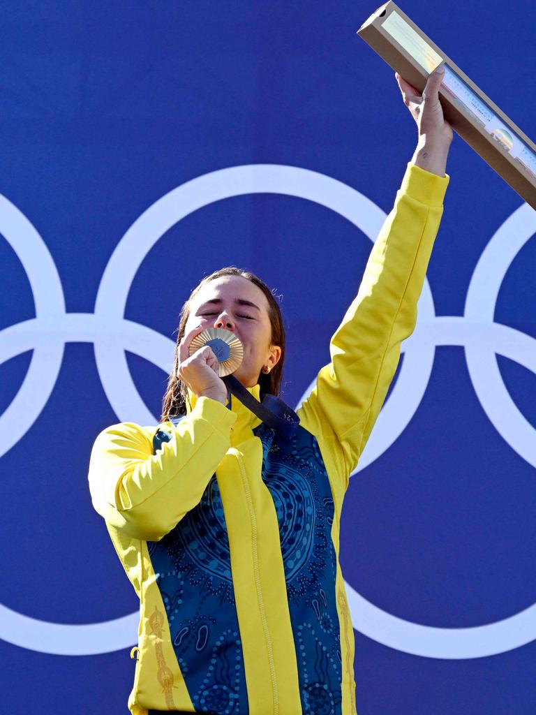 Noemie gets her moment to shine. (Photo by Olivier MORIN / AFP)