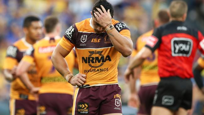 The Broncos limped into the NRL finals and were dumped out in week one. Picture: AAP