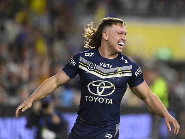 Popular SuperCoach Reuben Cotter will back up from Origin, but will play off the bench for the Cowboys. Picture: Getty Images