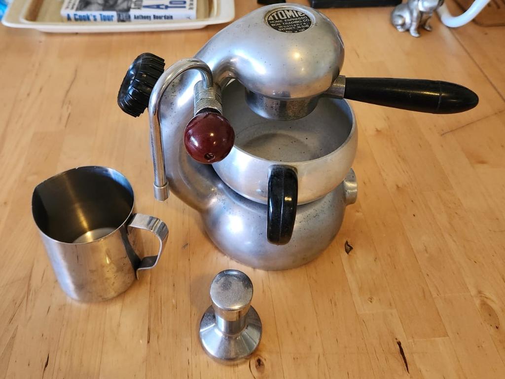 This retro 1960s stove top coffee maker is Leonardo's favourite find.