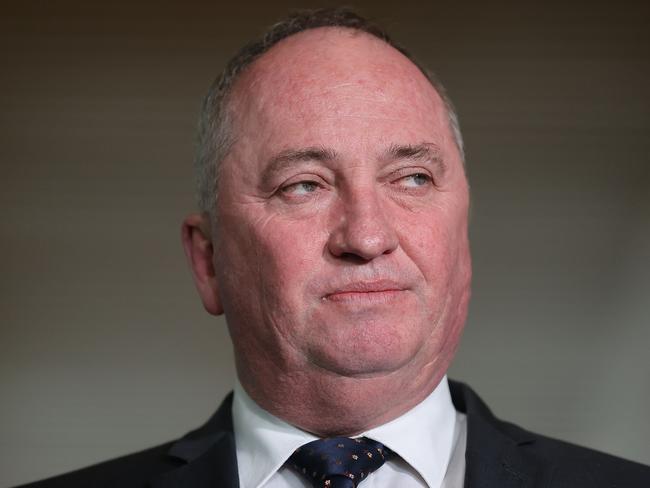 CANBERRA, AUSTRALIA NewsWire Photos - SEPTEMBER 20, 2021: Press conference with Acting Prime Minister Barnaby Joyce at Parliament House in Canberra.  Picture: Newswire/Gary Ramage