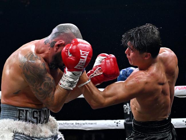 Jarvis (R) dominated Adrian Rodriguez in December. Pictures: No Limit Boxing/Gregg Porteous