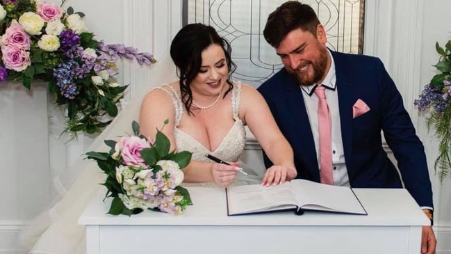 The couple married in 2019. Picture: Facebook