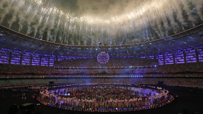 The Baku Olympic stadium in Azerbaijan, which will host the Europa League final. Picture: AP