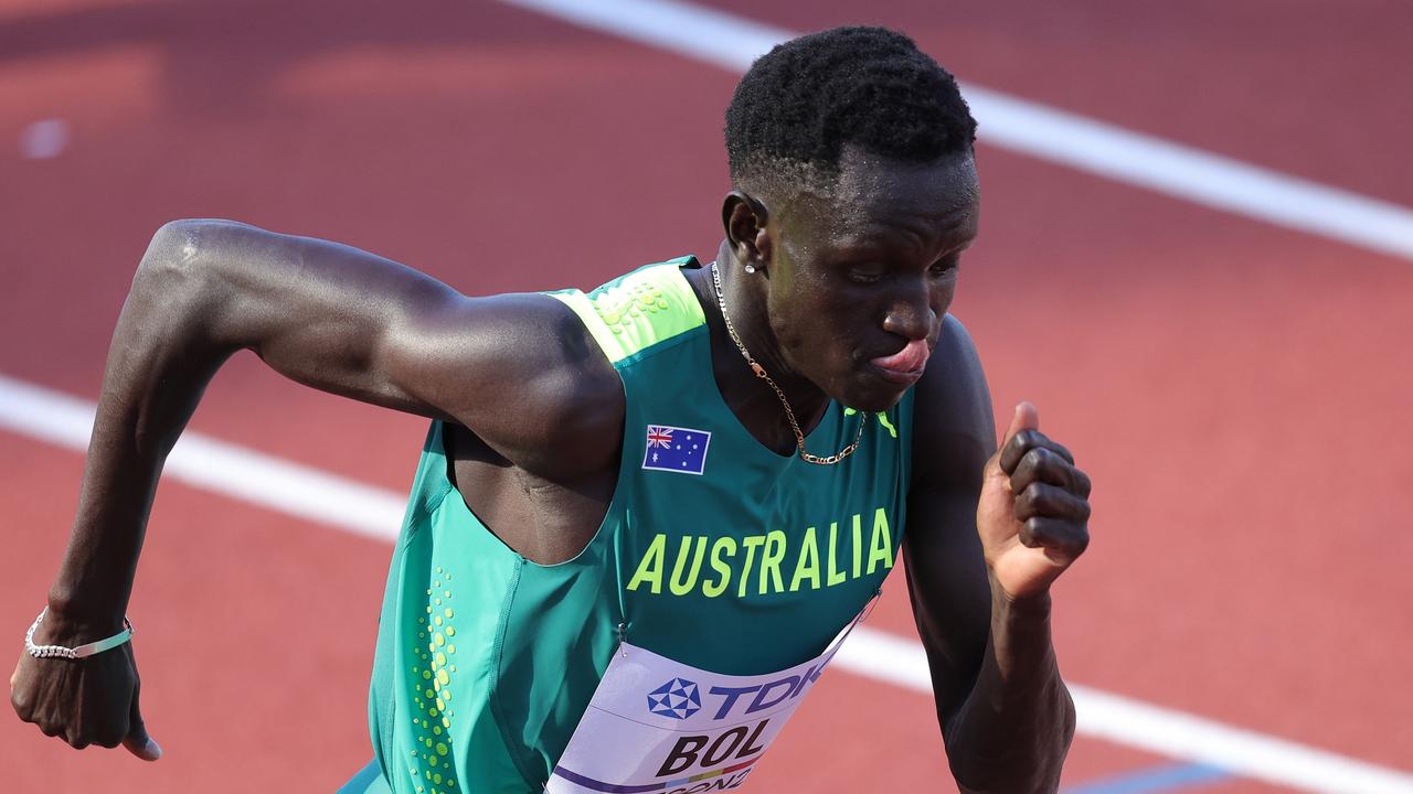 Peter Bol just did enough to qualify for the 800m final.