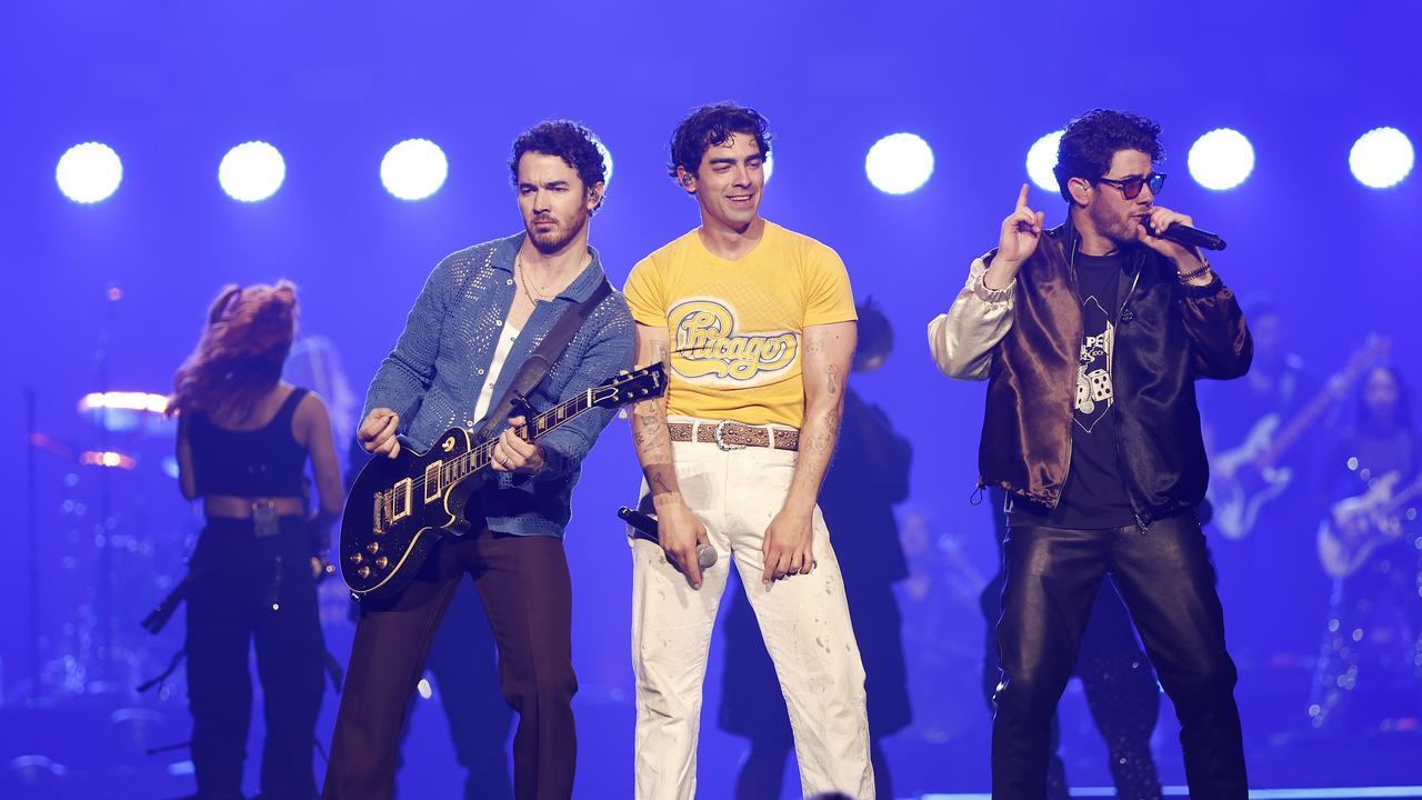 The Jonas Brothers are reportedly “unravelling” behind the scenes amid scrambling to arrange their newly announced event. Picture: Josh Woning.