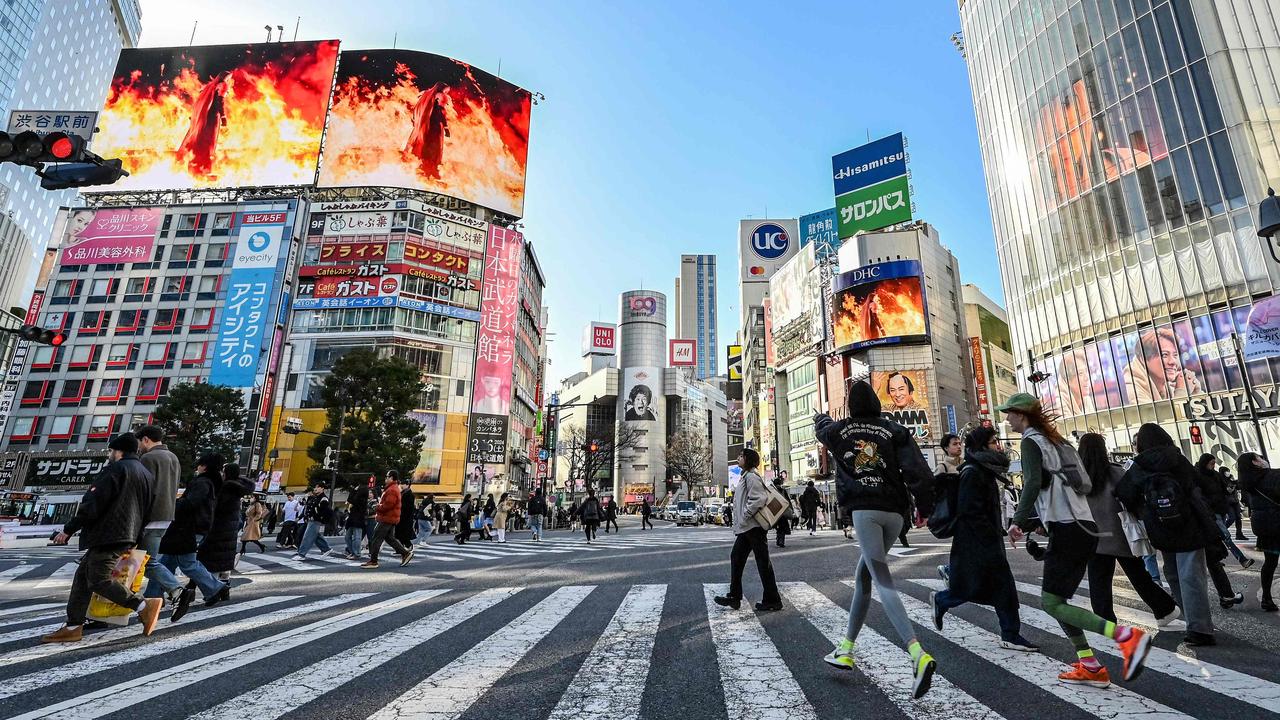 Japan has fallen behind Germany as the world’s fourth-largest economy. Picture: Richard A. Brooks/AFP