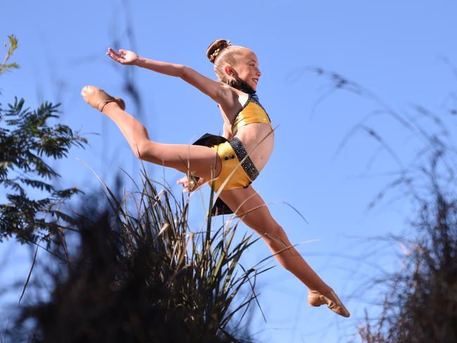 Blacktown dancer Cienna De Luca photographed at Blacktown Showground Community Garden, 27 Picken Ln, Blacktown NSW 2148, Australia  12.08.2018Cienna De Luca has returned World Championships. She was awarded a scholorship to go to dance in LA for the month of July next year (AAP / Flavio Brancaleone)