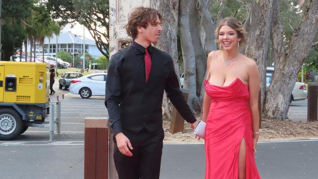 James Larsen and Emily Hamilton at the Hervey Bay State High School formal.